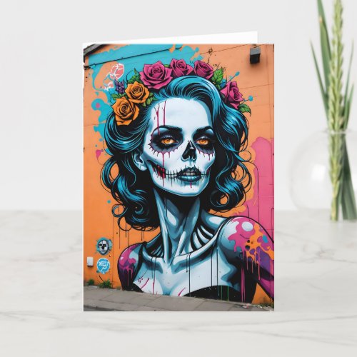 Ghoulish Graffiti IV - 5x7 inch Notecard (Seller Portal)