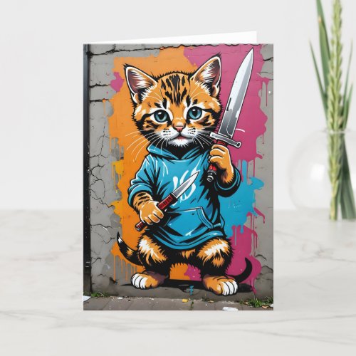 Ghoulish Graffiti V - 5x7 inch Notecard (Seller Portal)