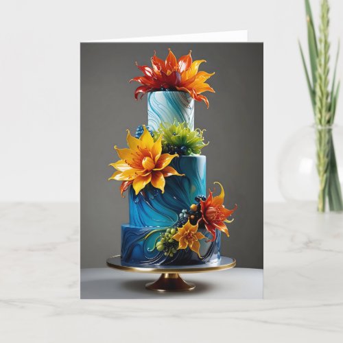 Glass Cake II - 5x7 inch Notecard (Seller Portal)