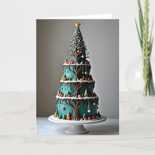Holiday Tree Cake I - 5x7 inch Notecard (Seller Portal)