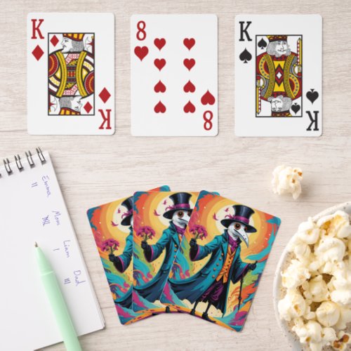 Plague Doctor II Playing Cards Jumbo Faced - With Matching Wooden Deck Box