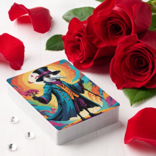 Plague Doctor II Playing Cards Jumbo Faced - With Matching Wooden Deck Box