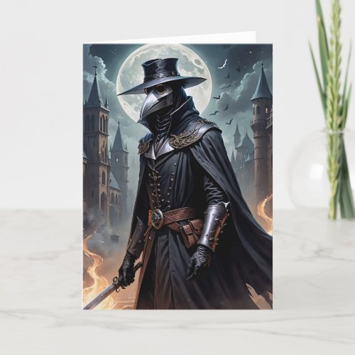 Plague Doctor III - 5x7 inch Notecard