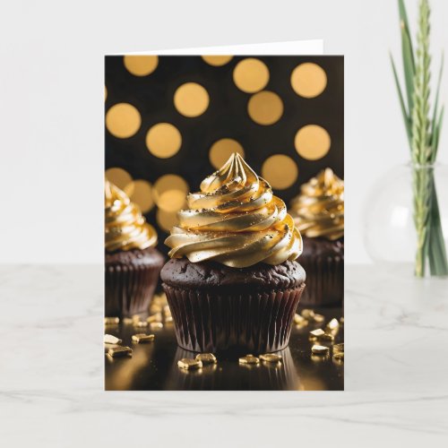 Precious Metals Cupcake I - 5x7 inch Notecard (Seller Portal)