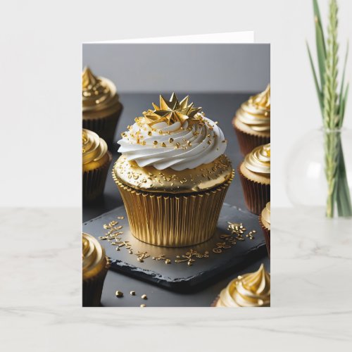 Precious Metals Cupcake II - 5x7 inch Notecard (Seller Portal)