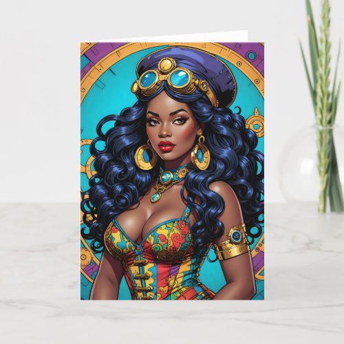 Steampunk Bombshell IV - 5x7 inch Notecard (Seller Portal)