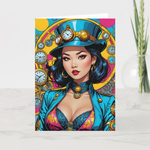 Steampunk Bombshell VII - 5x7 inch Notecard (Seller Portal)