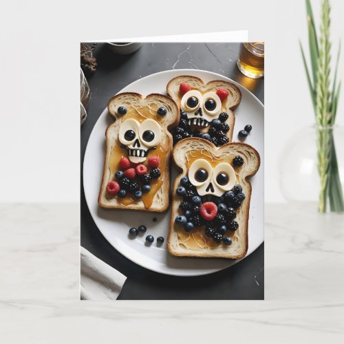 Terrifying Toast I - 5x7 inch Notecard (Seller Portal)