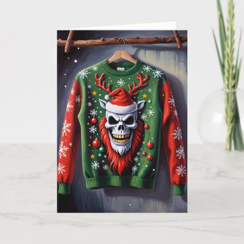 Holiday Ugly Sweater V - 5x7 inch Notecard