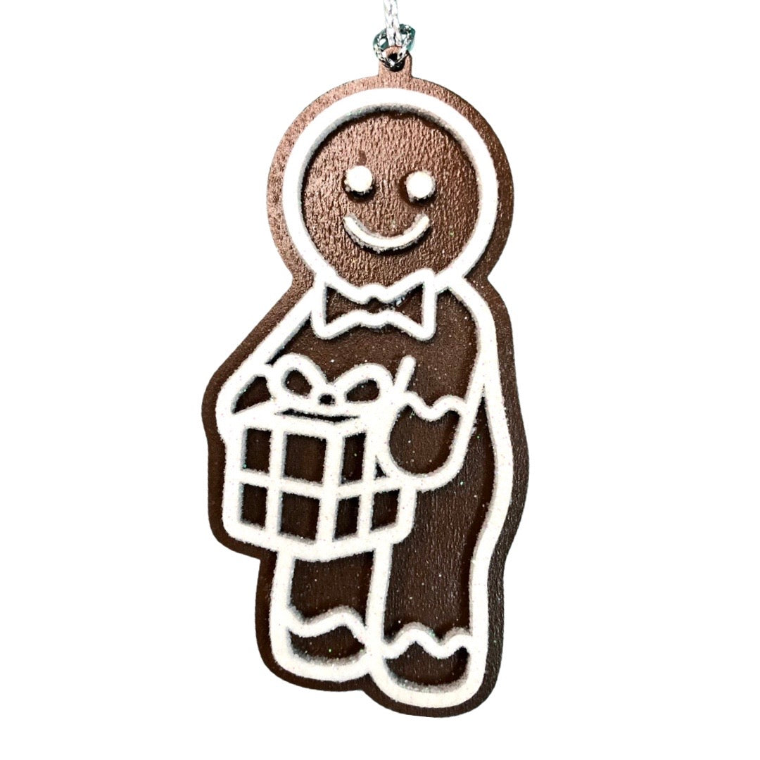 Personalized Rowdy Gingerbread Ornaments