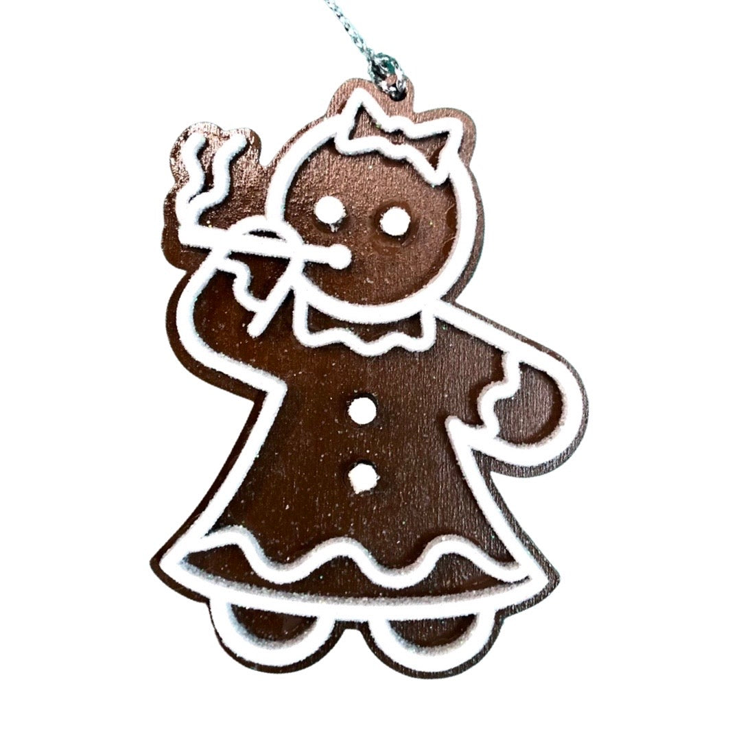Personalized Rowdy Gingerbread Ornaments