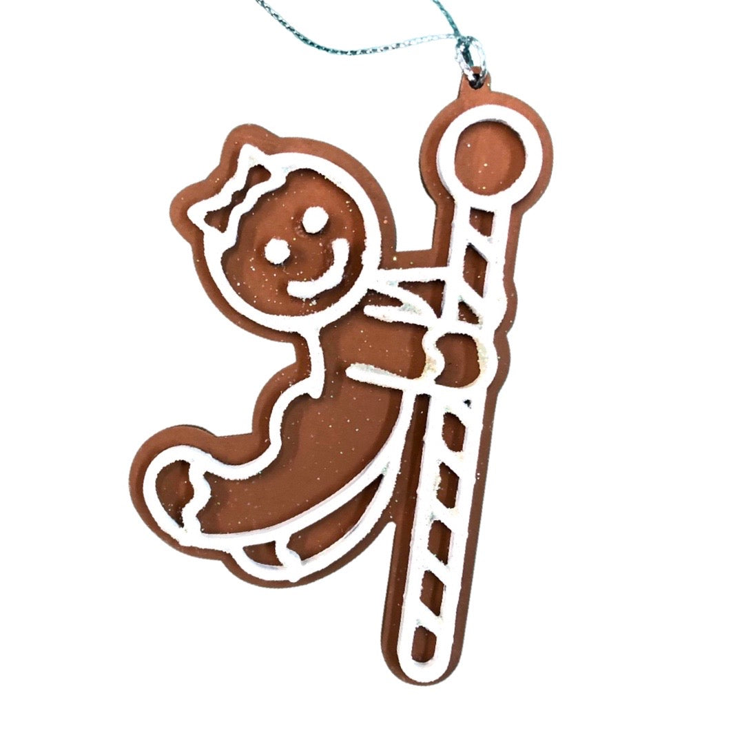 Personalized Rowdy Gingerbread Ornaments