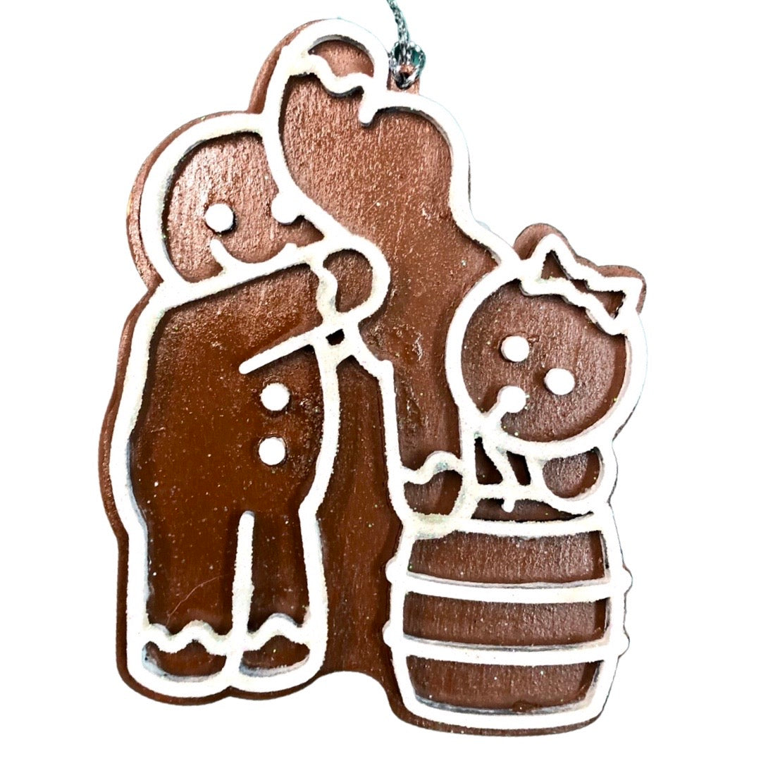 Personalized Rowdy Gingerbread Ornaments