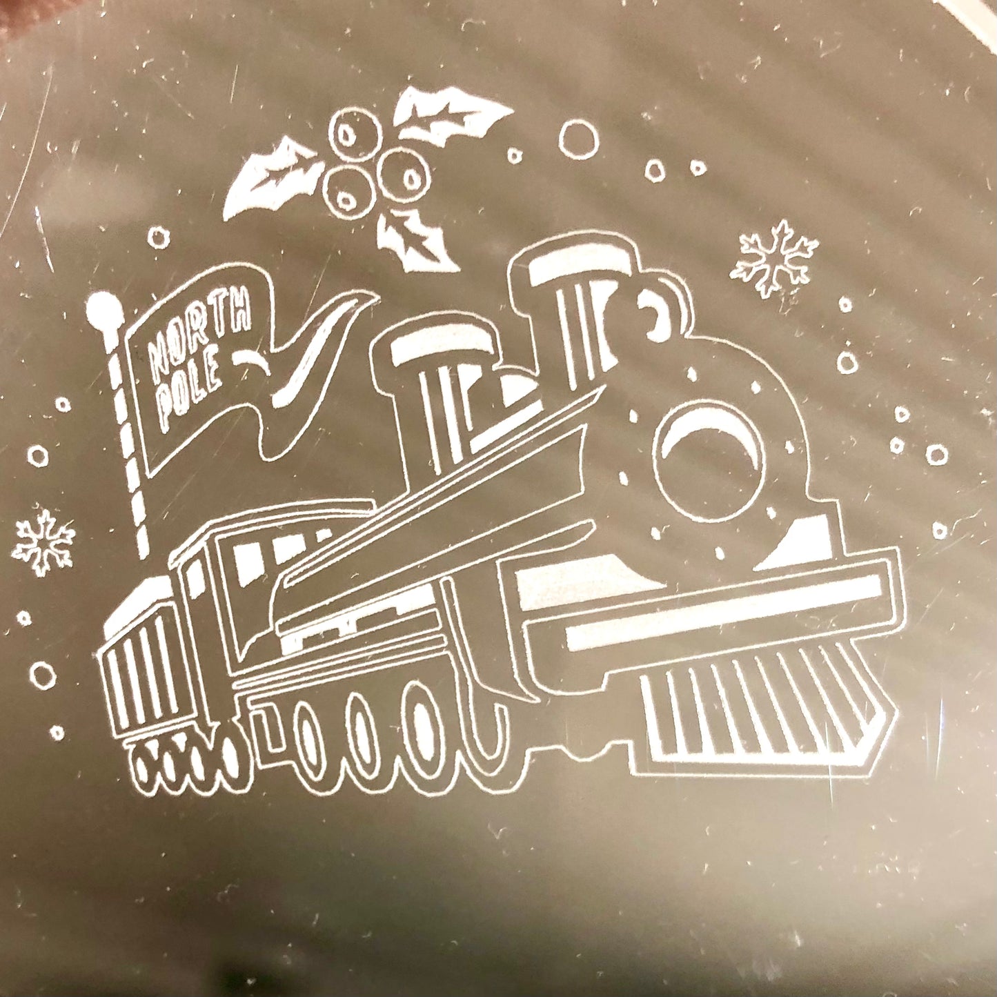 Personalized “And May All Your Christmases Be White” Ornament (with Different Acrylic Background Designs!)