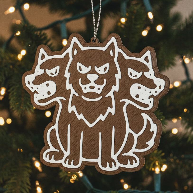Holiday Horrors: Cerberus “Gingerbread” Ornament