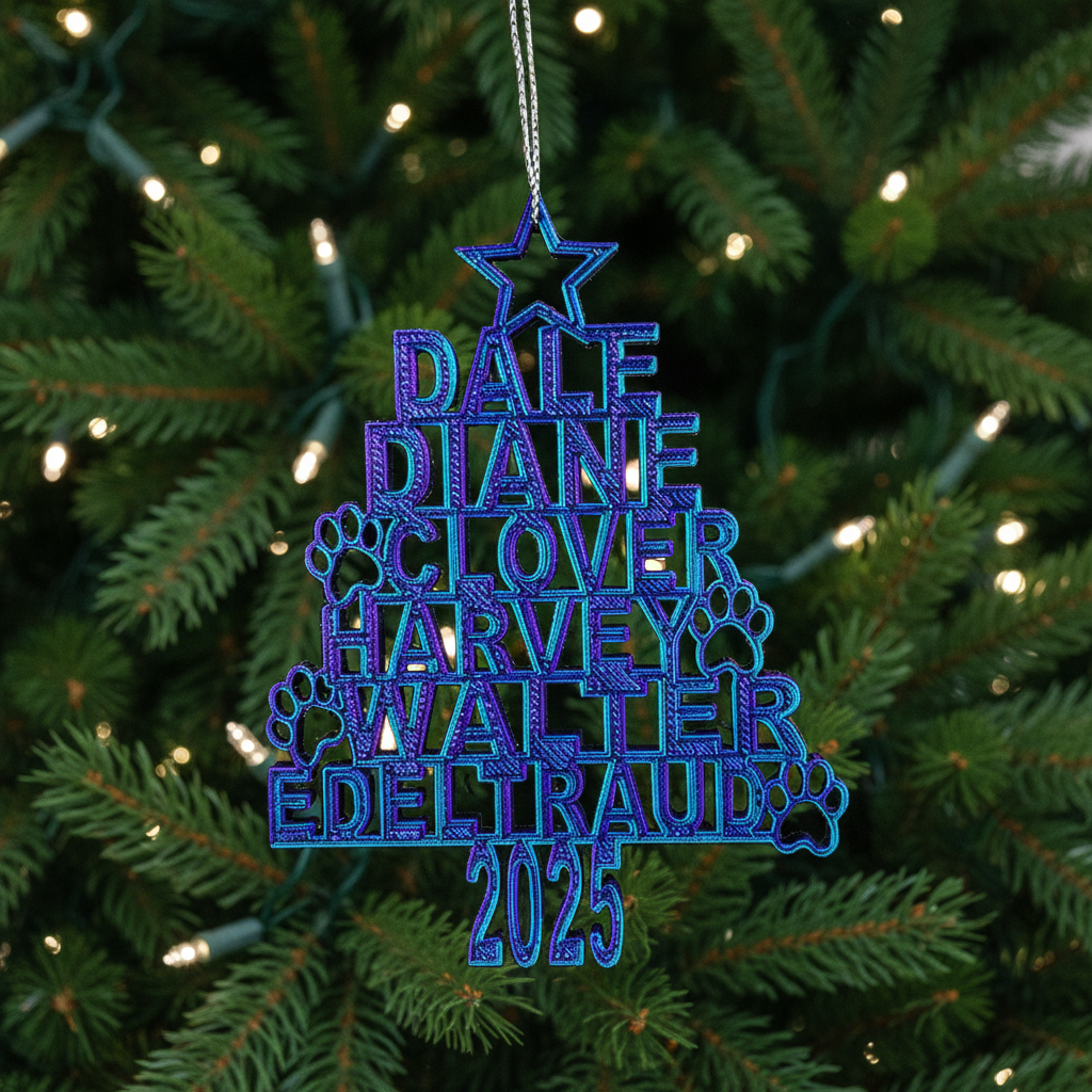 Personalized Name Tree Ornament