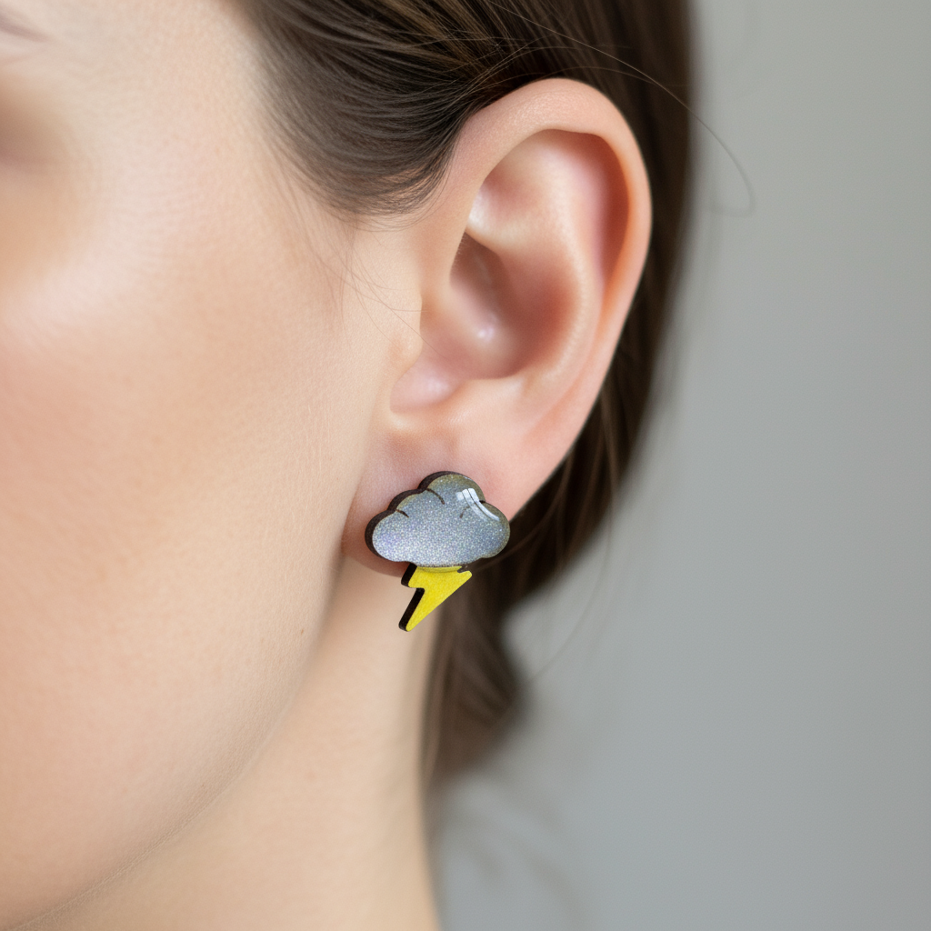 Storm Cloud w/Lightning Bolt