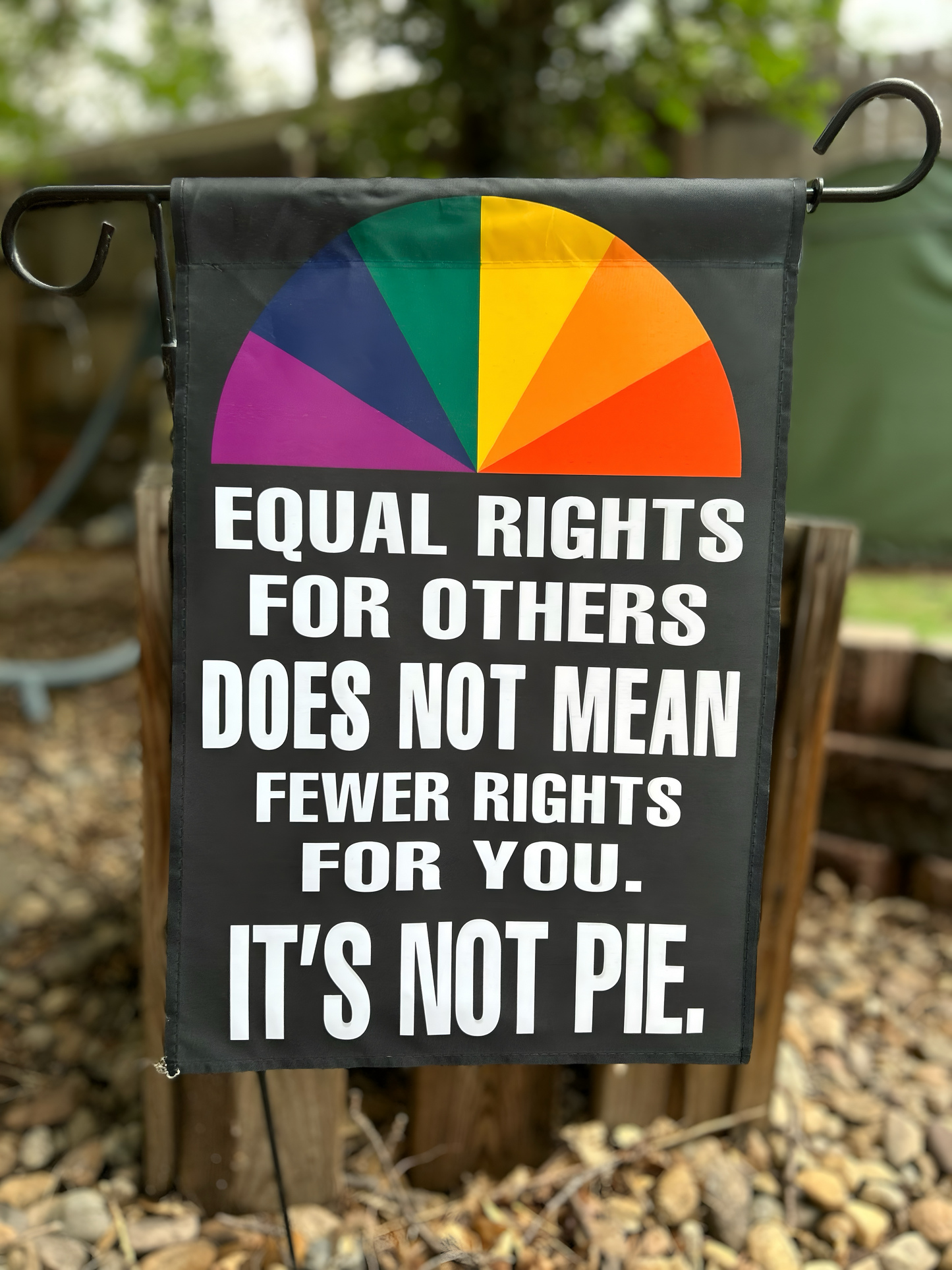 IT'S NOT PIE - 12x18 inch Garden Flag - STAND NOT INCLUDED