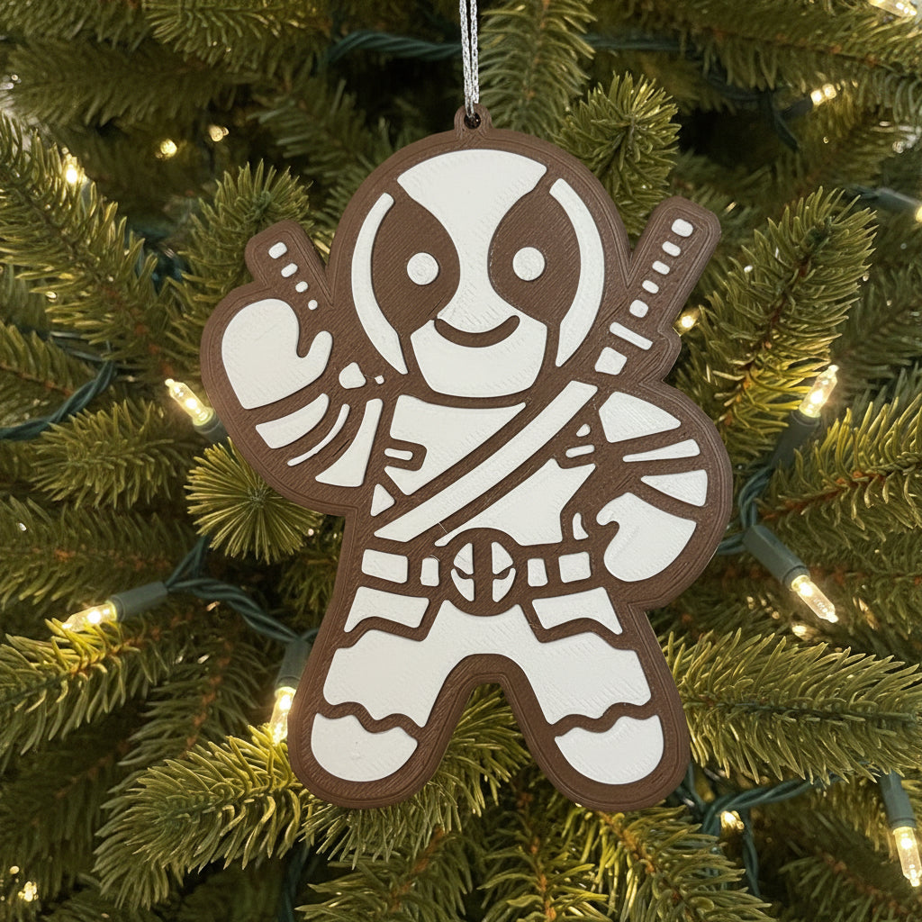 Hollywood Holidays:  Wade Wilson “Gingerbread” Ornament