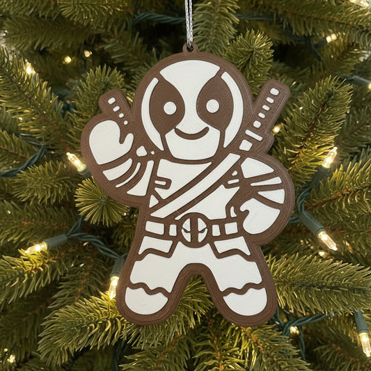 Hollywood Holidays:  Wade Wilson “Gingerbread” Ornament