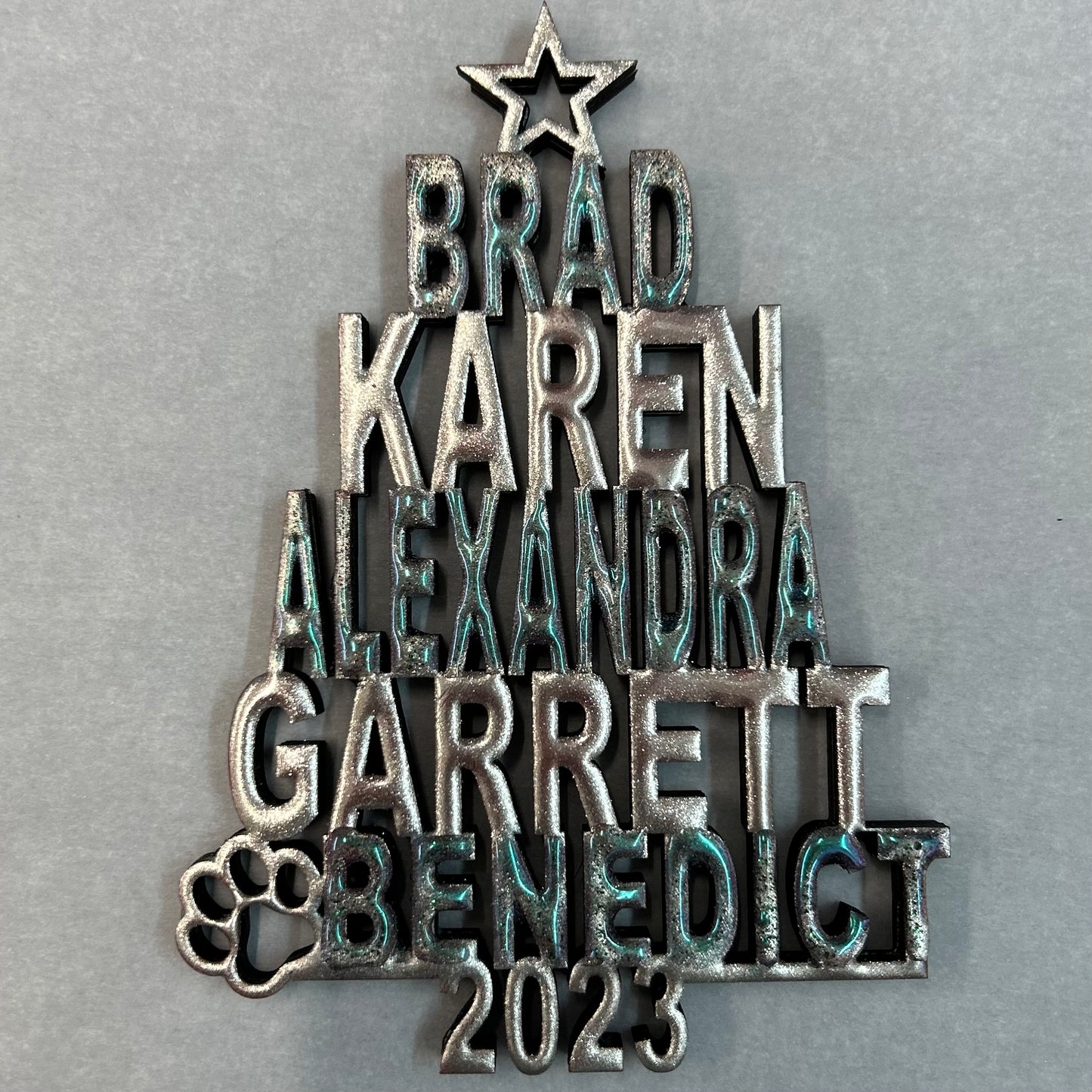 Personalized Name Tree Ornament