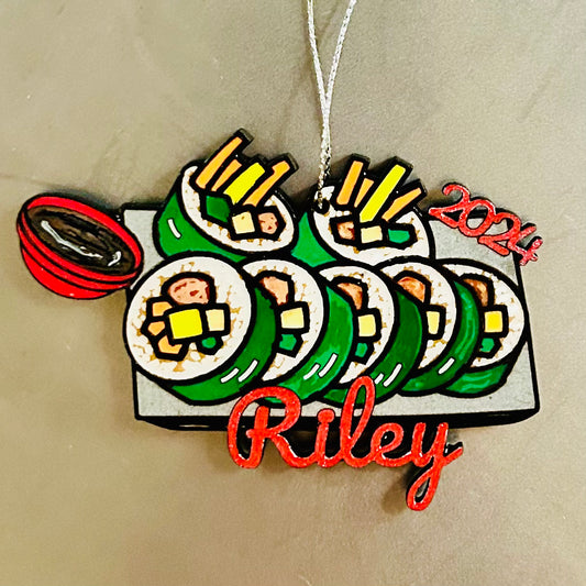 *NEW ITEM!* Personalized Korean Kimbap Ornament