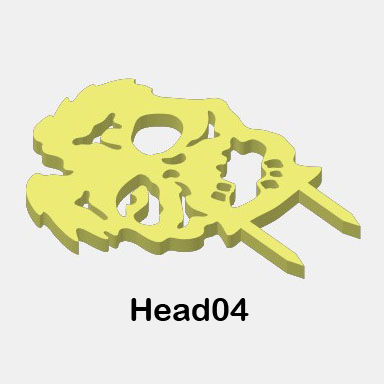 Glow-in-the-Dark Zombie Body Parts - Heads