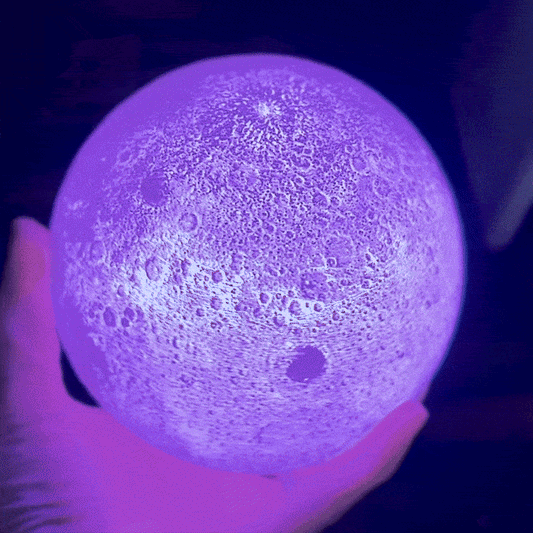 3D Printed Moon Lamp with Stand