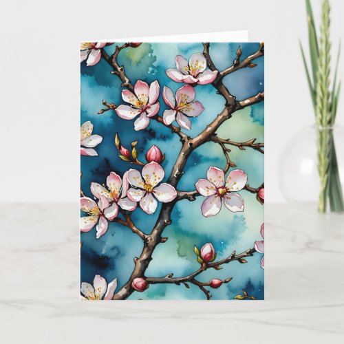 Almond Blossoms - 5x7 inch Notecard