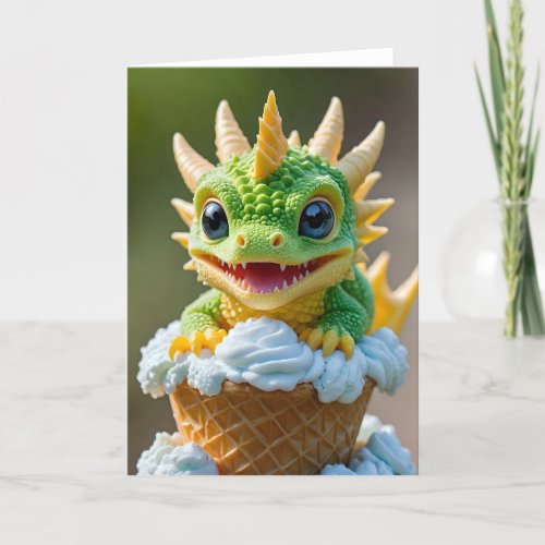 Baby Dragon XIV - 5x7 inch Notecard