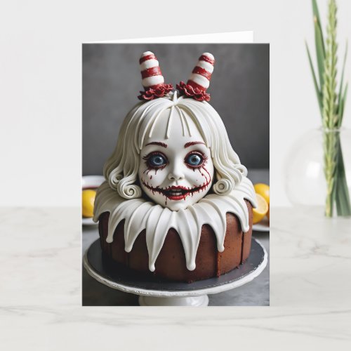 Creepy Bundt Cake II - 5x7 inch Notecard