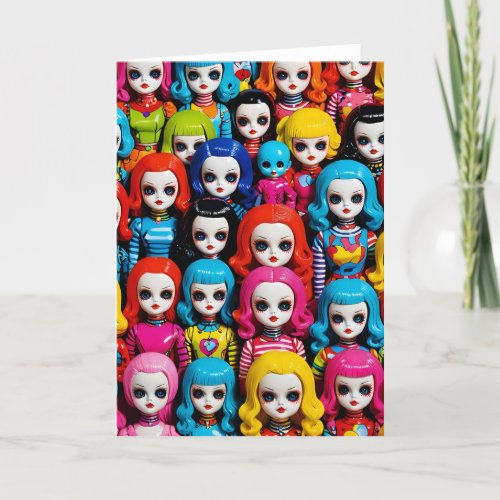Creepy Doll Collection V - 5x7 inch Notecard
