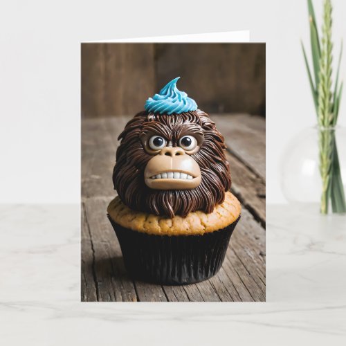 Cryptid Cupcake Bigfoot IV - 5x7 inch Notecard (Seller Portal)