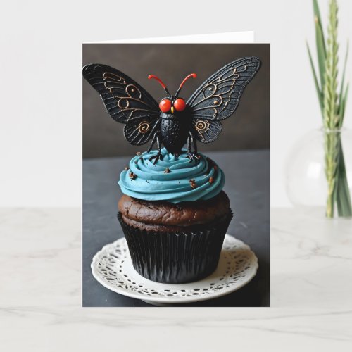 Cryptid Cupcake Mothman I - 5x7 inch Notecard (Seller Portal)
