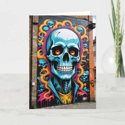 Ghoulish Graffiti I - 5x7 inch Notecard (Seller Portal)