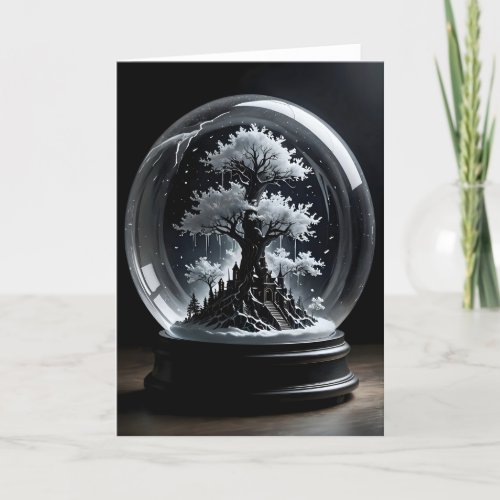 Macabre Snow Globe I - 5x7 inch Notecard