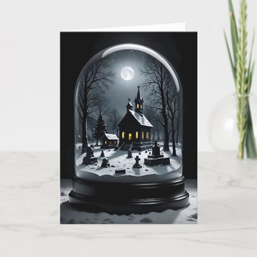 Macabre Snow Globe II - 5x7 inch Notecard (Seller Portal)