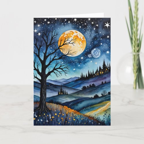 Starry III - 5x7 inch Notecard