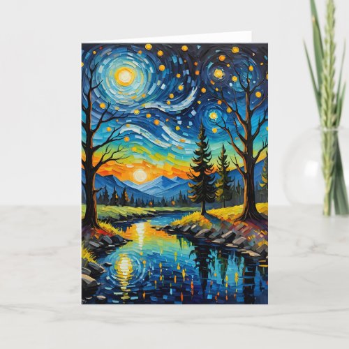 Starry V - 5x7 inch Notecard