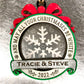 Personalized “And May All Your Christmases Be White” Ornament (with Different Acrylic Background Designs!)