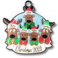 Personalized “Reindeer in Caps” Ornament (All Families including LGBTQ+ Families!)